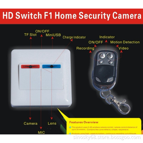 Power Switch with Camera Video Recorder Wireless Control (QT-F1)